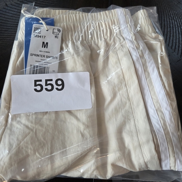 Adidas Originals Men's Sprinter Shorts - Wonder White -Medium - IM9417 New Gym - Picture 8 of 8